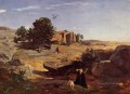 Agar en el desierto Plein air Romanticismo Jean Baptiste Camille Corot
